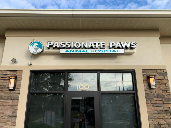 Passionate Paws 3D Building Sign Letters by QC Signs in Charlotte, NC
