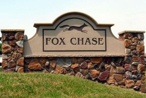Fox chase outdoor signage