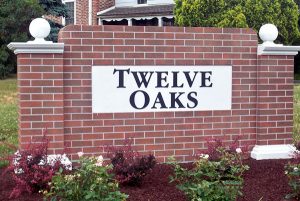 Twelve Oaks outdoor signage