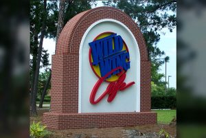 Wild wing cafe outdoor signage