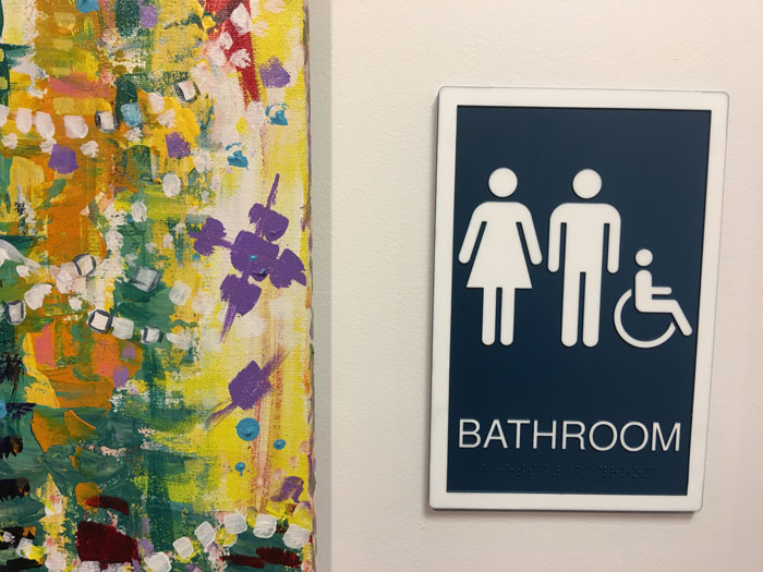 ADA compliant bathroom signs in Charlotte, NC
