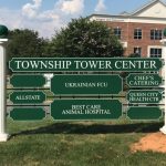 Township town center outdoor signs in Charlotte, NC