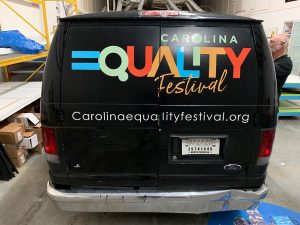 Vehicle graphic made by Qc Signs & Graphics