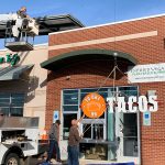 Exterior signage installation by QC Signs Charlotte