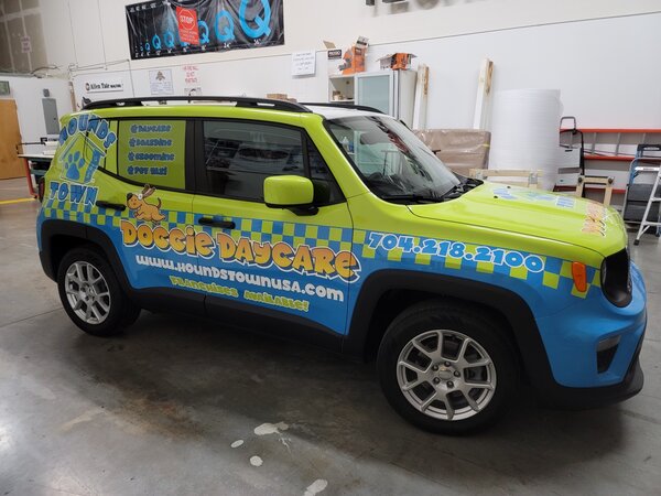Doggie’s Day Care Vinyl Color Change Wraps for Car in Charlotte, NC
