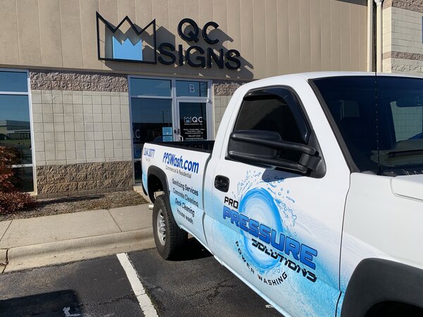 Full SUV Wrap for Pro Pressure Solution Made by QC Signs & Graphics Charlotte, NC