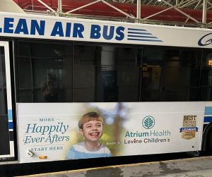Best Atrium Health bus wrap in Charlotte, NC