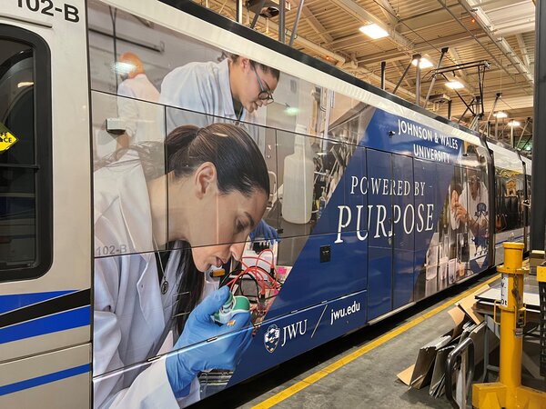 JWU Train wraps by Qc Signs & Graphics in Charlotte, NC