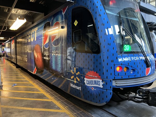 Pepsi Train full wrap in Charlotte, NC by QC Signs & Graphics
