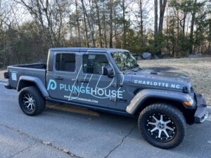 Plunge house car wraps made by Qc Signs & Graphics