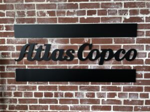 Attractive custom sign for atlas copco in Charlotte, NC